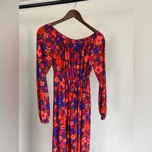 Vintage Floral Long Sleeve Dress